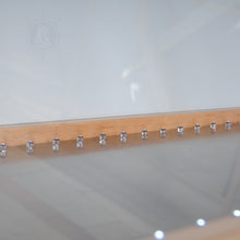 Load image into Gallery viewer, FLOOR DISPLAY CASE CLEAR FINISH WITH LED LIGHTS | HIGH QUALITY| Handcrafted Wooden Display Case for Model Ships