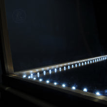 Load image into Gallery viewer, FLOOR DISPLAY CASE CLEAR FINISH WITH LED LIGHTS | HIGH QUALITY| Handcrafted Wooden Display Case for Model Ships