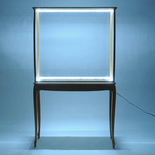 Load image into Gallery viewer, FLOOR DISPLAY CASE CLEAR FINISH WITH LED LIGHTS | HIGH QUALITY| Handcrafted Wooden Display Case for Model Ships