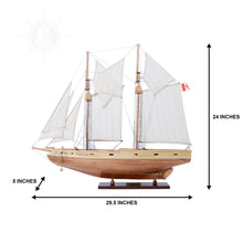 Load image into Gallery viewer, BLUENOSE II FULLY ASSEMBLED 29.5 INCHES | Museum-quality | Fully Assembled Wooden Ship Model