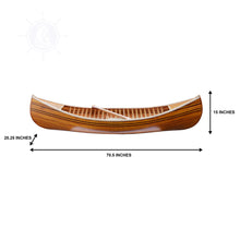 Load image into Gallery viewer, DISPLAY CANOE WITH RIBS WITH MATTE FINISH ft| Wood Display