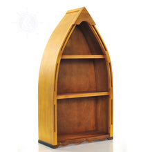 Load image into Gallery viewer, WOODEN CANOE BOOK SHELF SMALL | Museum-quality | Fully Assembled Wooden Ship Model