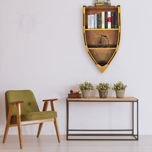 Load image into Gallery viewer, WOODEN CANOE BOOK SHELF SMALL | Museum-quality | Fully Assembled Wooden Ship Model