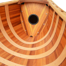 Load image into Gallery viewer, DISPLAY CANOE WITH RIBS CURVED BOW MATTE FINISH 5ft | Wood Display Boat