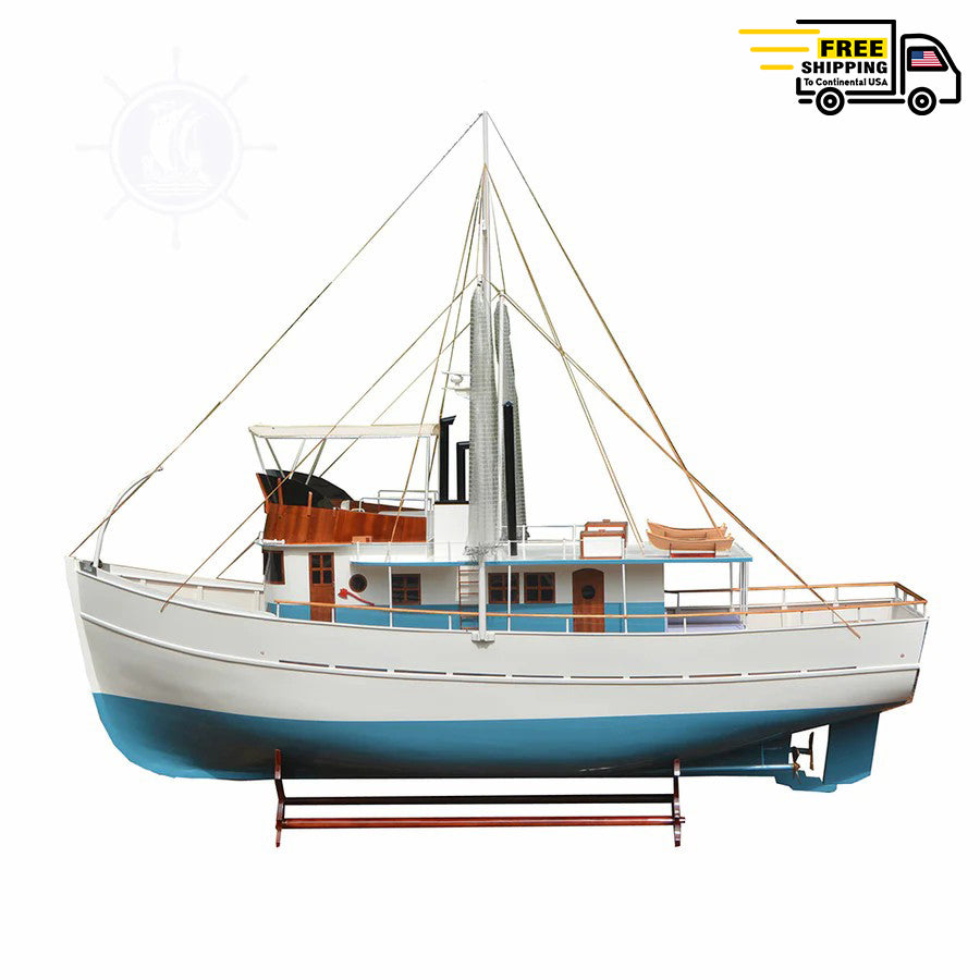DICKIE WALKER MODEL BOAT XXXL | Museum-quality | Fully Assembled Wooden Model boats