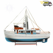 Load image into Gallery viewer, DICKIE WALKER MODEL BOAT XXXL | Museum-quality | Fully Assembled Wooden Model boats
