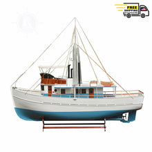 Load image into Gallery viewer, DICKIE WALKER MODEL BOAT XXXL | Museum-quality | Fully Assembled Wooden Model boats