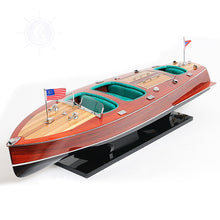 Load image into Gallery viewer, CHRIS CRAFT TRIPLE COCKPIT MODEL BOAT PAINTED | Museum-quality | Fully Assembled Wooden Model boats