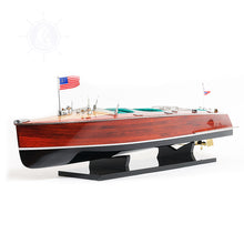 Load image into Gallery viewer, CHRIS CRAFT TRIPLE COCKPIT MODEL BOAT PAINTED | Museum-quality | Fully Assembled Wooden Model boats