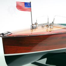 Load image into Gallery viewer, CHRIS CRAFT TRIPLE COCKPIT MODEL BOAT PAINTED | Museum-quality | Fully Assembled Wooden Model boats