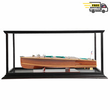 Load image into Gallery viewer, CHRIS CRAFT TRIPLE COCKPIT MODEL BOAT WITH DISPLAY CASE | Museum-quality | Fully Assembled Wooden Model boats