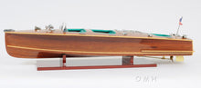 Load image into Gallery viewer, CHRIS CRAFT TRIPLE COCKPIT MODEL BOAT WITH DISPLAY CASE | Museum-quality | Fully Assembled Wooden Model boats