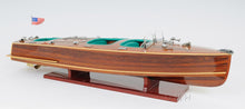 Load image into Gallery viewer, CHRIS CRAFT TRIPLE COCKPIT MODEL BOAT WITH DISPLAY CASE | Museum-quality | Fully Assembled Wooden Model boats