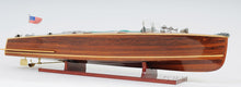 Load image into Gallery viewer, CHRIS CRAFT TRIPLE COCKPIT MODEL BOAT WITH DISPLAY CASE | Museum-quality | Fully Assembled Wooden Model boats