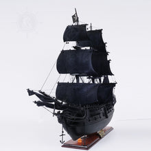 Load image into Gallery viewer, BLACK PEARL PIRATE SHIP MODEL SHIP MIDSIZE WITH DISPLAY CASE FRONT OPEN | Museum-quality | Fully Assembled Wooden Ship Models