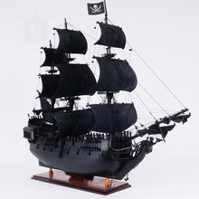 Load image into Gallery viewer, BLACK PEARL PIRATE SHIP MODEL SHIP MIDSIZE WITH DISPLAY CASE FRONT OPEN | Museum-quality | Fully Assembled Wooden Ship Models
