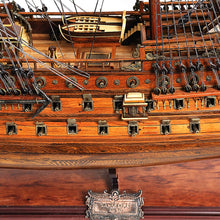 Load image into Gallery viewer, SAN FELIPE MODEL SHIP LARGE WITH TABLE TOP DISPLAY CASE | Museum-quality | Fully Assembled Wooden Ship Models
