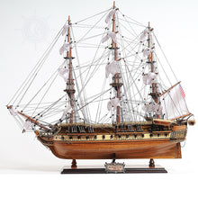 Load image into Gallery viewer, USS CONSTITUTION MODEL SHIP MID WITH DISPLAY CASE FRONT OPEN | Museum-quality | Fully Assembled Wooden Ship Models