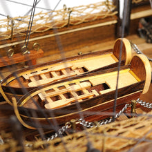 Load image into Gallery viewer, USS CONSTITUTION MODEL SHIP MID WITH DISPLAY CASE FRONT OPEN | Museum-quality | Fully Assembled Wooden Ship Models
