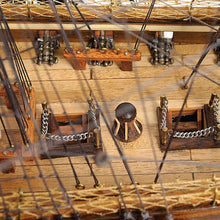 Load image into Gallery viewer, USS CONSTITUTION MODEL SHIP MID WITH DISPLAY CASE FRONT OPEN | Museum-quality | Fully Assembled Wooden Ship Models