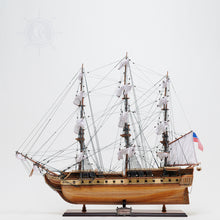 Load image into Gallery viewer, USS CONSTITUTION MODEL SHIP LARGE WITH TABLE TOP DISPLAY CASE | Museum-quality | Fully Assembled Wooden Ship Models
