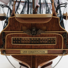 Load image into Gallery viewer, USS CONSTITUTION MODEL SHIP LARGE WITH TABLE TOP DISPLAY CASE | Museum-quality | Fully Assembled Wooden Ship Models