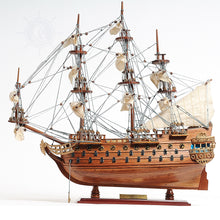Load image into Gallery viewer, SAN FELIPE MODEL SHIP SMALL WITH DISPLAY CASE | Museum-quality | Fully Assembled Wooden Ship Models