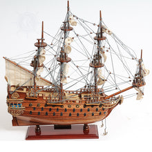 Load image into Gallery viewer, SAN FELIPE MODEL SHIP SMALL WITH DISPLAY CASE | Museum-quality | Fully Assembled Wooden Ship Models