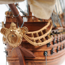 Load image into Gallery viewer, SAN FELIPE MODEL SHIP SMALL WITH DISPLAY CASE | Museum-quality | Fully Assembled Wooden Ship Models