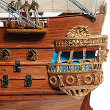 Load image into Gallery viewer, SAN FELIPE MODEL SHIP SMALL WITH DISPLAY CASE | Museum-quality | Fully Assembled Wooden Ship Models