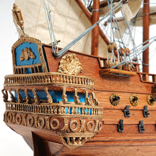 Load image into Gallery viewer, SAN FELIPE MODEL SHIP SMALL WITH DISPLAY CASE | Museum-quality | Fully Assembled Wooden Ship Models