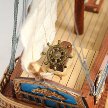 Load image into Gallery viewer, SAN FELIPE MODEL SHIP SMALL WITH DISPLAY CASE | Museum-quality | Fully Assembled Wooden Ship Models