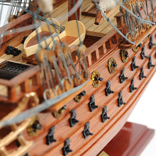 Load image into Gallery viewer, SAN FELIPE MODEL SHIP SMALL WITH DISPLAY CASE | Museum-quality | Fully Assembled Wooden Ship Models