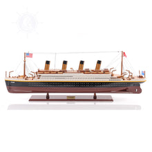 Load image into Gallery viewer, RMS TITANIC CRUISE SHIP MODEL MIDSIZE WITH DISPLAY CASE | Museum-quality Cruiser| Fully Assembled Wooden Model Ship