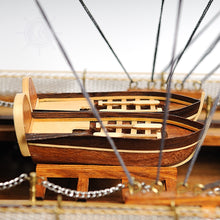 Load image into Gallery viewer, HMS VICTORY MODEL SHIP MIDSIZE WITH DISPLAY CASE FRONT OPEN | Museum-quality | Fully Assembled Wooden Ship Models