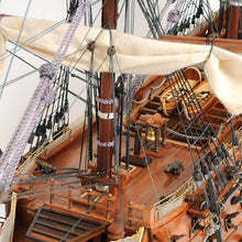 Load image into Gallery viewer, HMS VICTORY MODEL SHIP LARGE WITH FLOOR DISPLAY CASE | Museum-quality | Fully Assembled Wooden Ship Models
