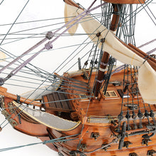 Load image into Gallery viewer, HMS VICTORY MODEL SHIP LARGE WITH FLOOR DISPLAY CASE | Museum-quality | Fully Assembled Wooden Ship Models