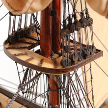Load image into Gallery viewer, HMS SURPRISE MODEL SHIP LARGE WITH FLOOR DISPLAY CASE | Museum-quality | Fully Assembled Wooden Ship Models