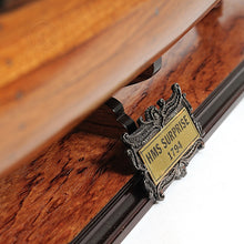 Load image into Gallery viewer, HMS SURPRISE MODEL SHIP LARGE WITH FLOOR DISPLAY CASE | Museum-quality | Fully Assembled Wooden Ship Models