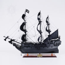 Load image into Gallery viewer, BLACK PEARL PIRATE SHIP MODEL SHIP LARGE WITH TABLE TOP DISPLAY CASE | Museum-quality | Fully Assembled Wooden Ship Models
