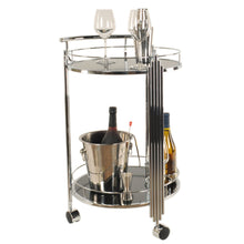 Load image into Gallery viewer, Anne Home - Round 2-Tier Serving Trolley | Home bar Bar Cart | Vintage style Beverage cart