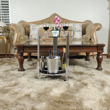 Load image into Gallery viewer, Anne Home - Round 2-Tier Serving Trolley | Home bar Bar Cart | Vintage style Beverage cart