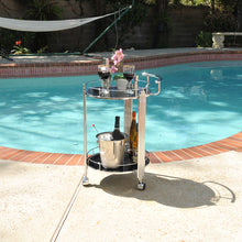 Load image into Gallery viewer, Anne Home - Round 2-Tier Serving Trolley | Home bar Bar Cart | Vintage style Beverage cart