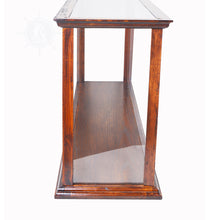 Load image into Gallery viewer, DISPLAY CASE FOR CRUISE LINER MIDSIZE CLASSIC BROWN | HIGH QUALITY| Handcrafted Wooden Display Case for Model Ships