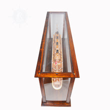 Load image into Gallery viewer, DISPLAY CASE FOR CRUISE LINER MIDSIZE CLASSIC BROWN | HIGH QUALITY| Handcrafted Wooden Display Case for Model Ships