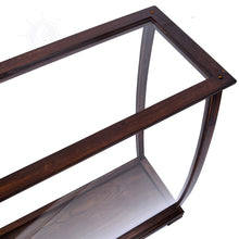 Load image into Gallery viewer, DISPLAY CASE FOR MIDSIZE TALL SHIP CLASSIC BROWN | HIGH QUALITY| Handcrafted Wooden Display Case for Model Ships