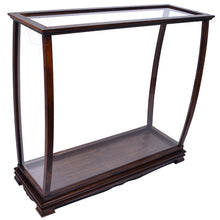 Load image into Gallery viewer, DISPLAY CASE FOR MIDSIZE TALL SHIP CLASSIC BROWN | HIGH QUALITY| Handcrafted Wooden Display Case for Model Ships