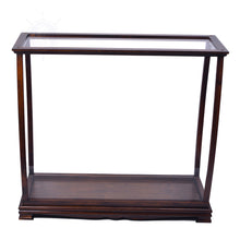 Load image into Gallery viewer, TABLE TOP DISPLAY CASE CLASSIC BROWN | HIGH QUALITY| Handcrafted Wooden Display Case for Model Ships