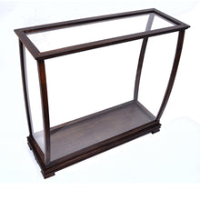 Load image into Gallery viewer, TABLE TOP DISPLAY CASE CLASSIC BROWN | HIGH QUALITY| Handcrafted Wooden Display Case for Model Ships
