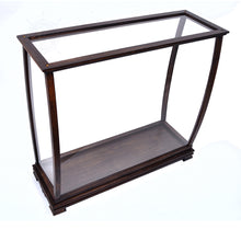 Load image into Gallery viewer, TABLE TOP DISPLAY CASE CLASSIC BROWN | HIGH QUALITY| Handcrafted Wooden Display Case for Model Ships